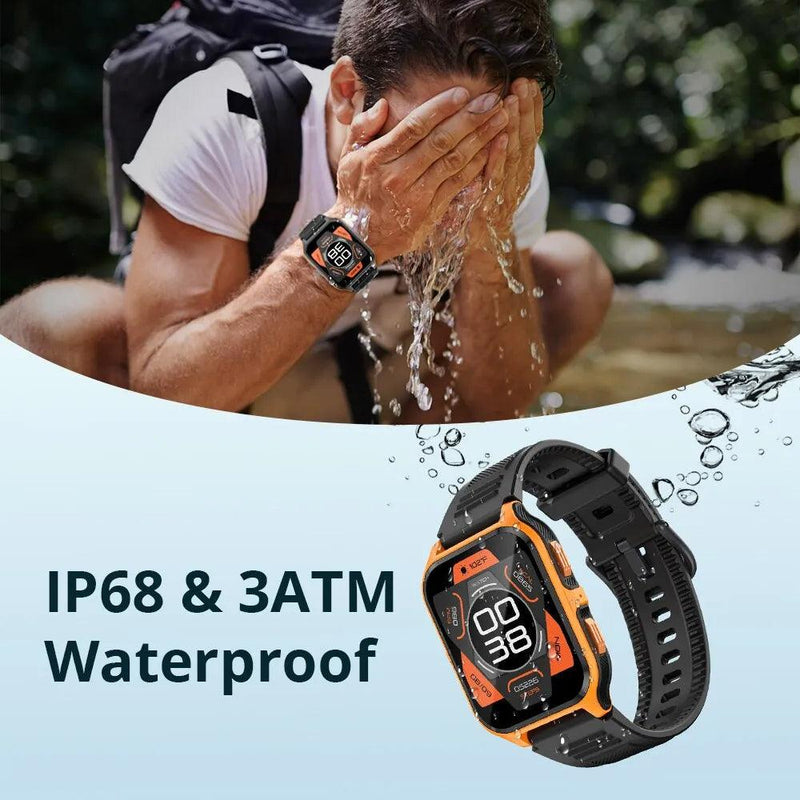 Smartwatch Militar, à prova d'agua IP68 - Exclusividade Lipon Store! - Lipon Store