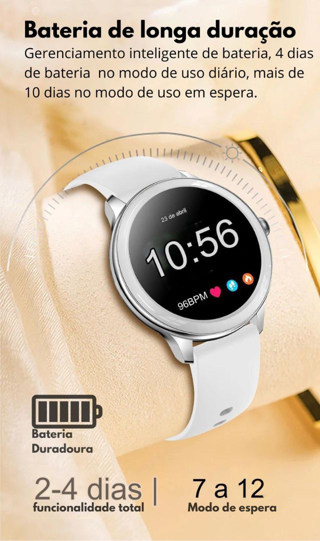 COLMI V33 Lady Smartwatch 1.09 inch Full Screen Thermometer Heart Rate Sleep Monitor Women Smart Watch - Lipon Store