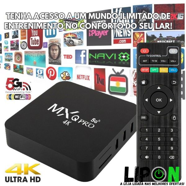 TV BOX MXQ PRO 5G - Entretenimento Rápido e Ilimitado