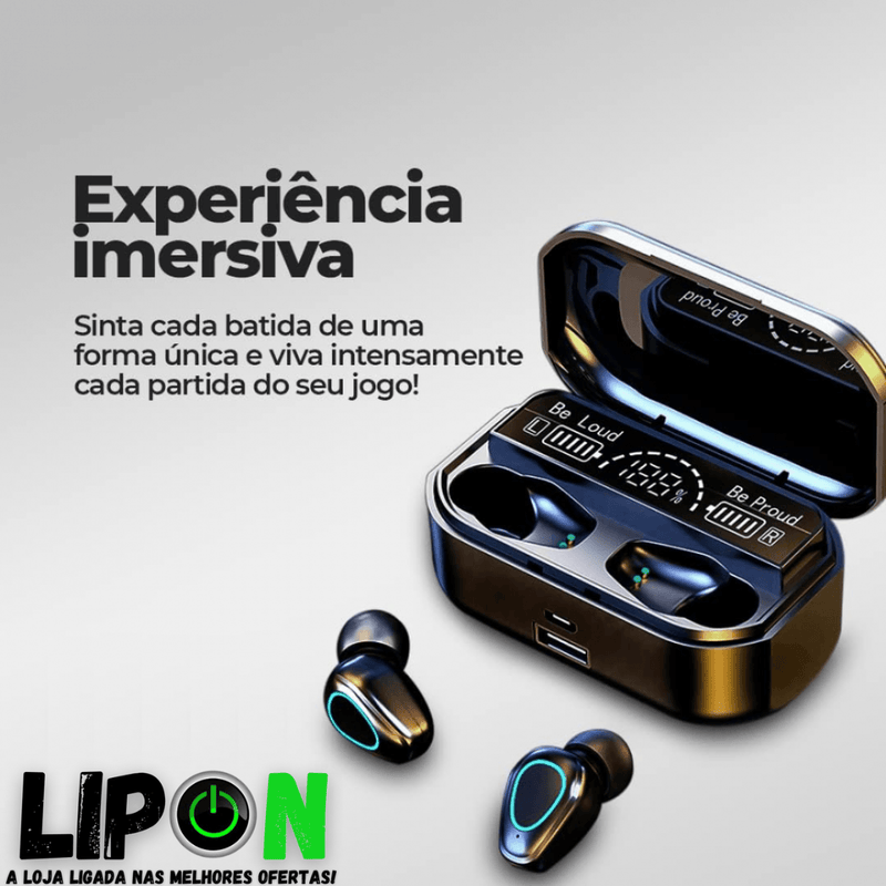 Fone de Ouvido Bluetooth com cancelamento de ruído TWS Pro - SUPER PROMOÇÃO 🔥🔥🔥 - Lipon Store